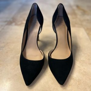 INC Kenjay Black Suede Pumps